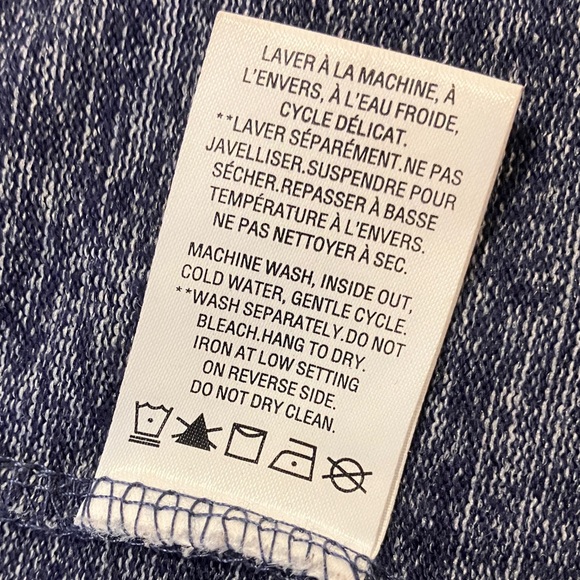 Heathered Blue Open Front Cardigan - Picture 6 of 6